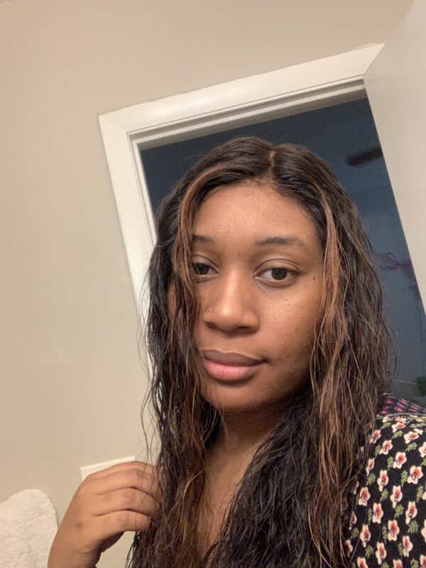 Black With Honey Blonde Money Piece Highlights Lace Front Wig - Image 3