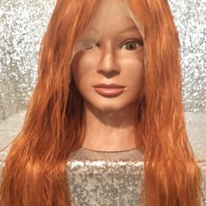 Straight Copper Human Hair Lace Front Wig