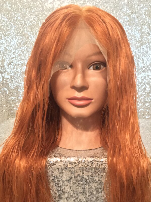 Straight Copper Human Hair Lace Front Wig