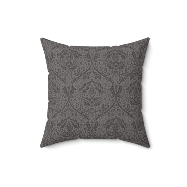 Grey Abstract Square Decorative Accent Pillow - Image 7