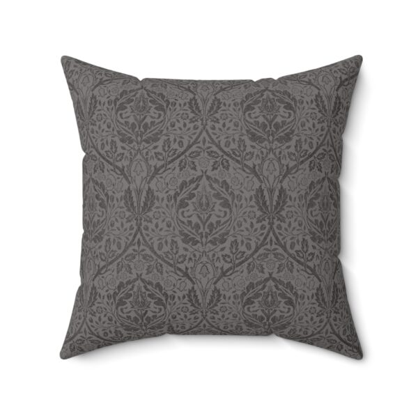 Grey Abstract Square Decorative Accent Pillow