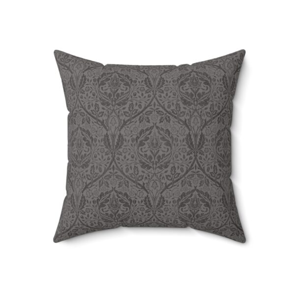 Grey Abstract Square Decorative Accent Pillow - Image 11