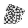 Black And White Checker Print Scarf - Image 2
