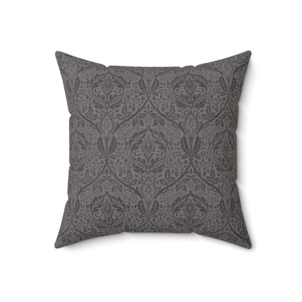 Grey Abstract Square Decorative Accent Pillow - Image 10