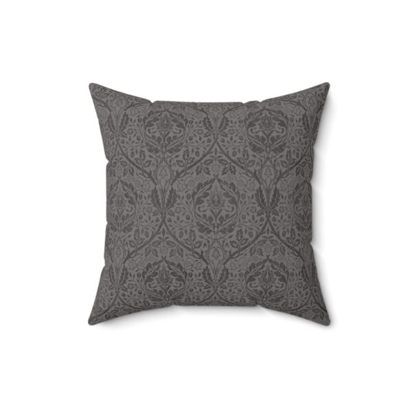 Grey Abstract Square Decorative Accent Pillow - Image 8