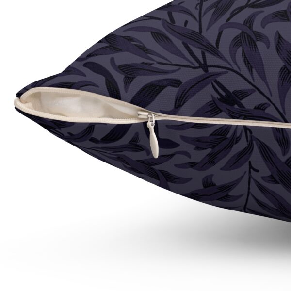 Midnight Leaves Square Decorative Accent Pillow - Image 3