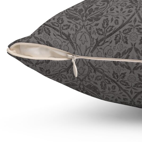 Grey Abstract Square Decorative Accent Pillow - Image 9