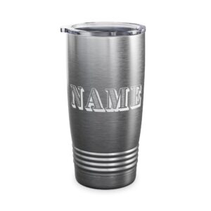 Custom Name Dollar Bill Style Stainless Steel Tumbler