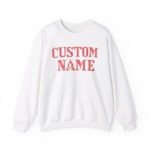 Knit Letter Custom Name Holiday Unisex Sweatshirt