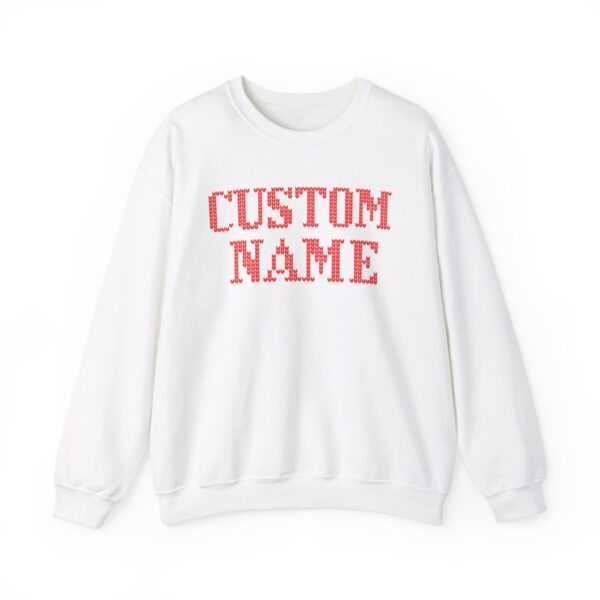 Knit Letter Custom Name Holiday Unisex Sweatshirt