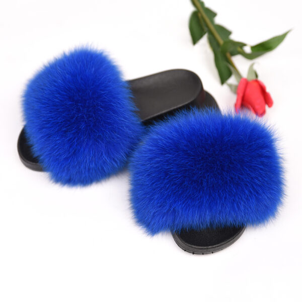 Princess Fox Fur Slides